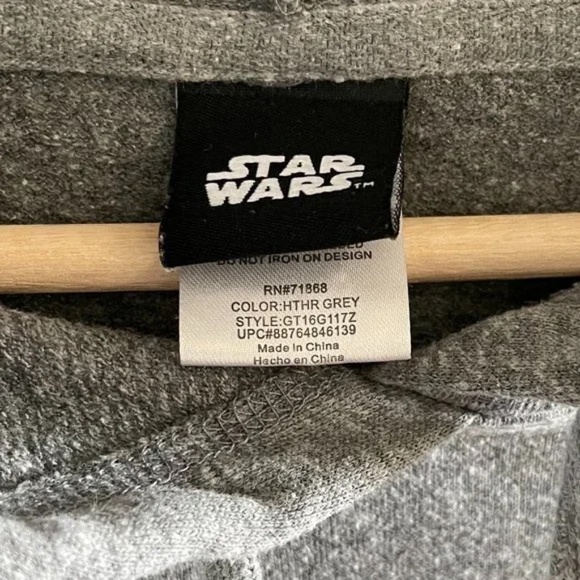 Star Wars Return Of the Jedi Gray Sweatshirt Hoodie Juniors Youth Small (3/5) - Picture 3 of 6